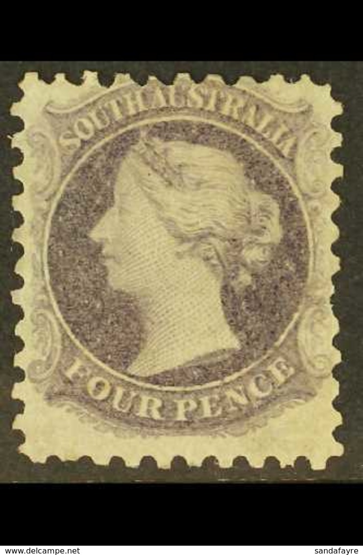 SOUTH AUSTRALIA 1871 4d Dull Lilac Perf 10, Wmk 'V Over Crown', SG 111, Mint With A Couple Of Natural Gum Cracks And A P - Autres & Non Classés