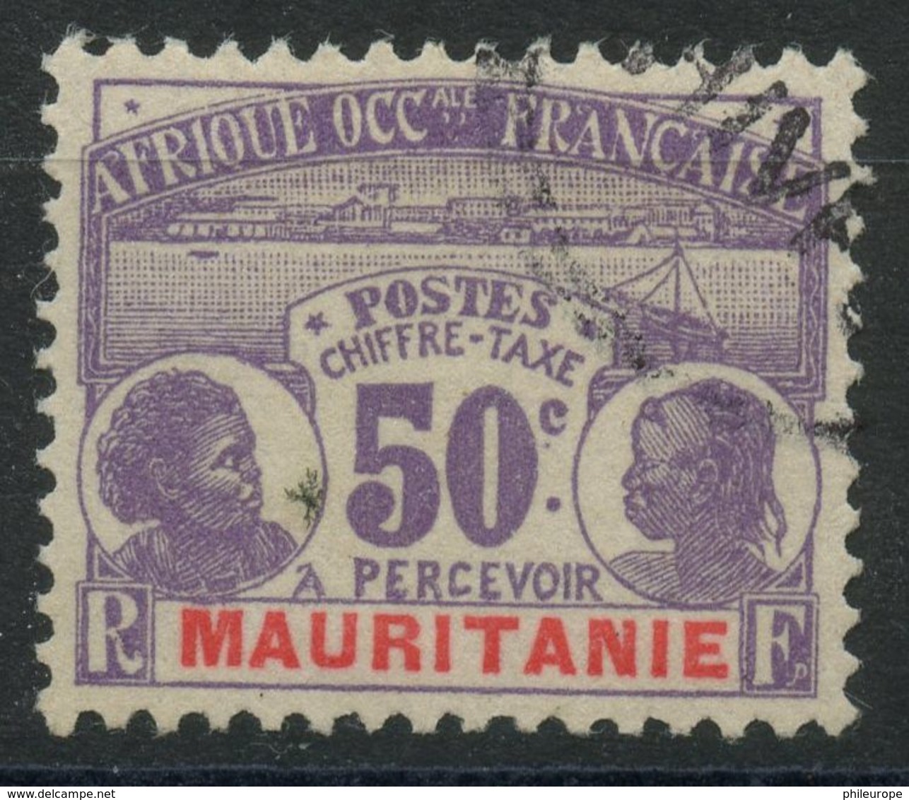 Mauritanie (1906) Taxe N 14 (o) - Oblitérés