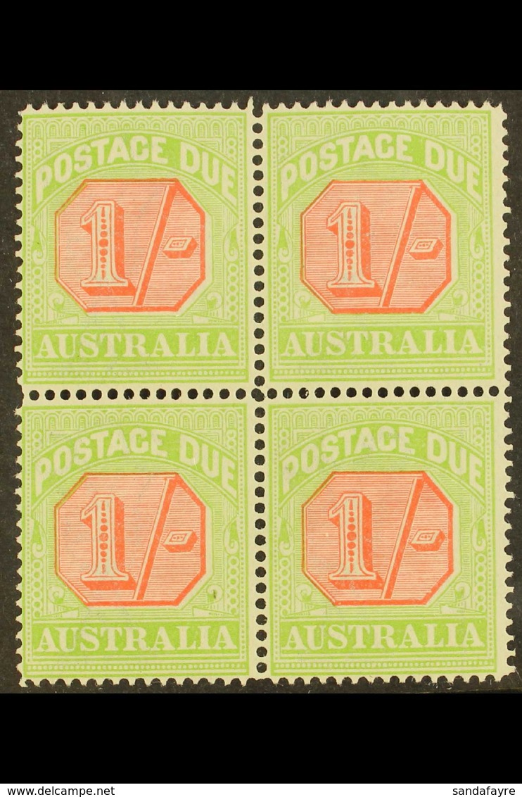 POSTAGE DUE 1913-23 Scarlet And Pale Yellow Green, SG D85, BLOCK OF FOUR Very Fine Mint. For More Images, Please Visit H - Sonstige & Ohne Zuordnung