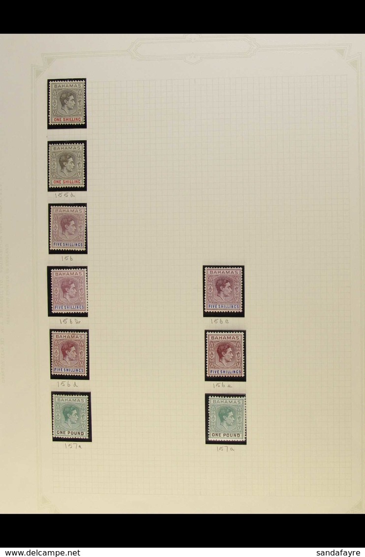1938-52 KING GEORGE VI DEFINITIVES A Fine Mint Collection On Album Pages Which Includes At Least Two Complete Basic Sets - Autres & Non Classés