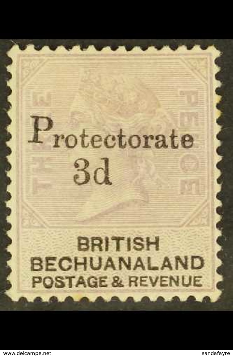1888 3d On 3d Pale Reddish Lilac & Black - "Protectorate" Opt'd, SG 43, Fine Mint With Large Part OG For More Images, Pl - Andere & Zonder Classificatie