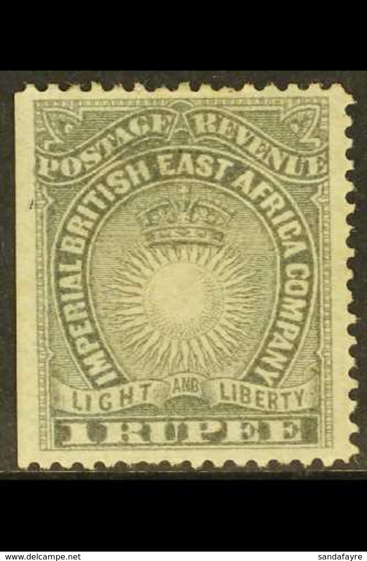 1890 1r Grey, SG 15, Mint With Large Part Gum, Marginal Straight Edge At Left. For More Images, Please Visit Http://www. - Afrique Orientale Britannique