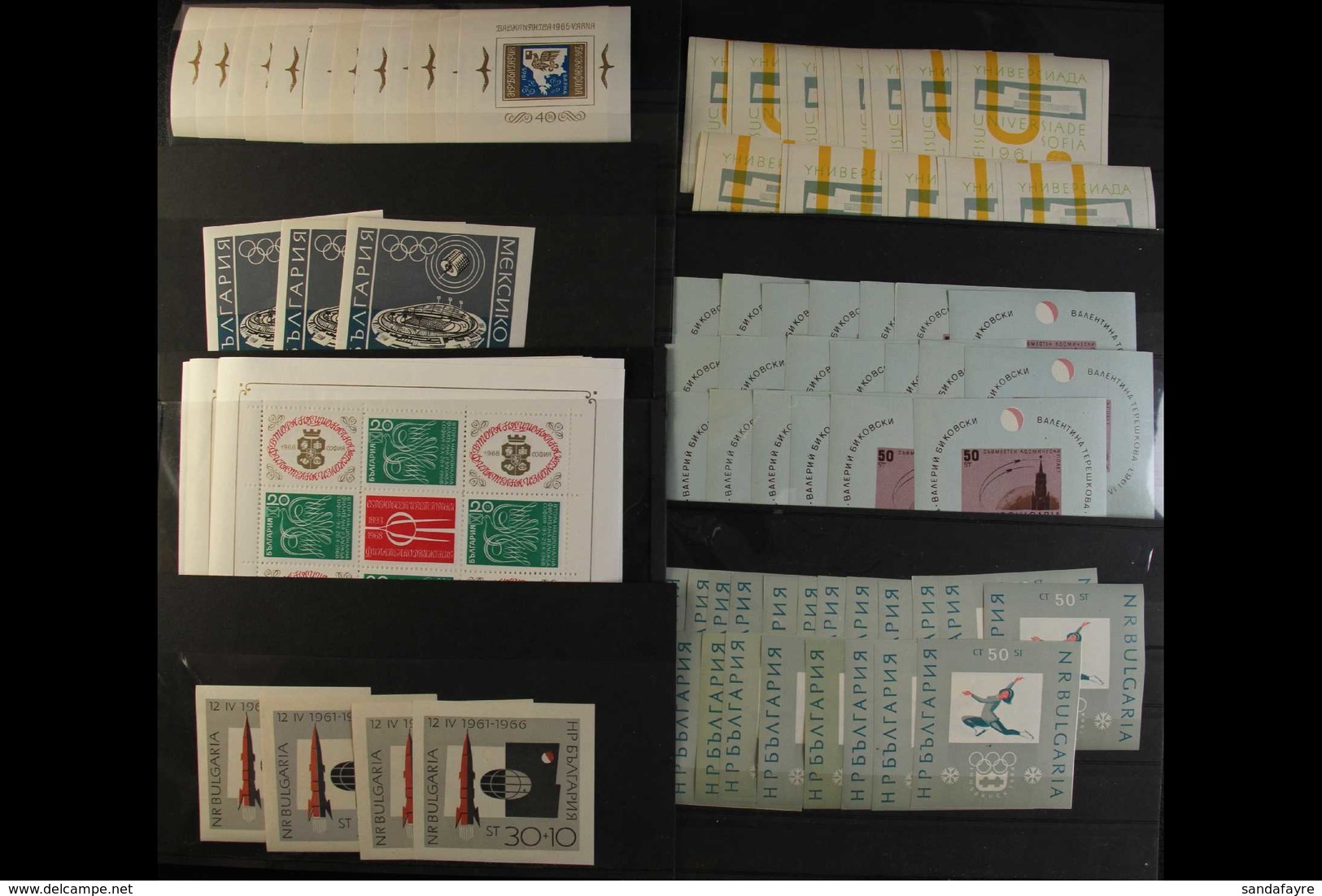 1961-1989 MINIATURE SHEETS. NEVER HINGED MINT ACCUMULATION Of Mini-sheets & Se-tenant Sheetlets With Some Duplication So - Autres & Non Classés