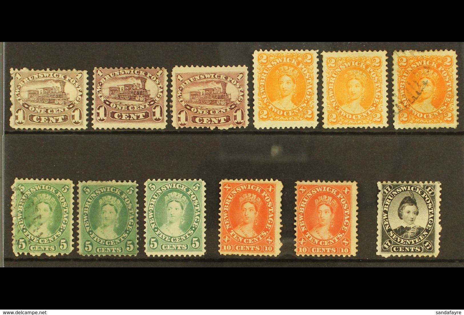 1860 - 63 USEFUL SELECTION Small Mint And Used Range With 1c Unused (3 Shades), 2c Yellow Orange Mint And Used And Deep  - Altri & Non Classificati