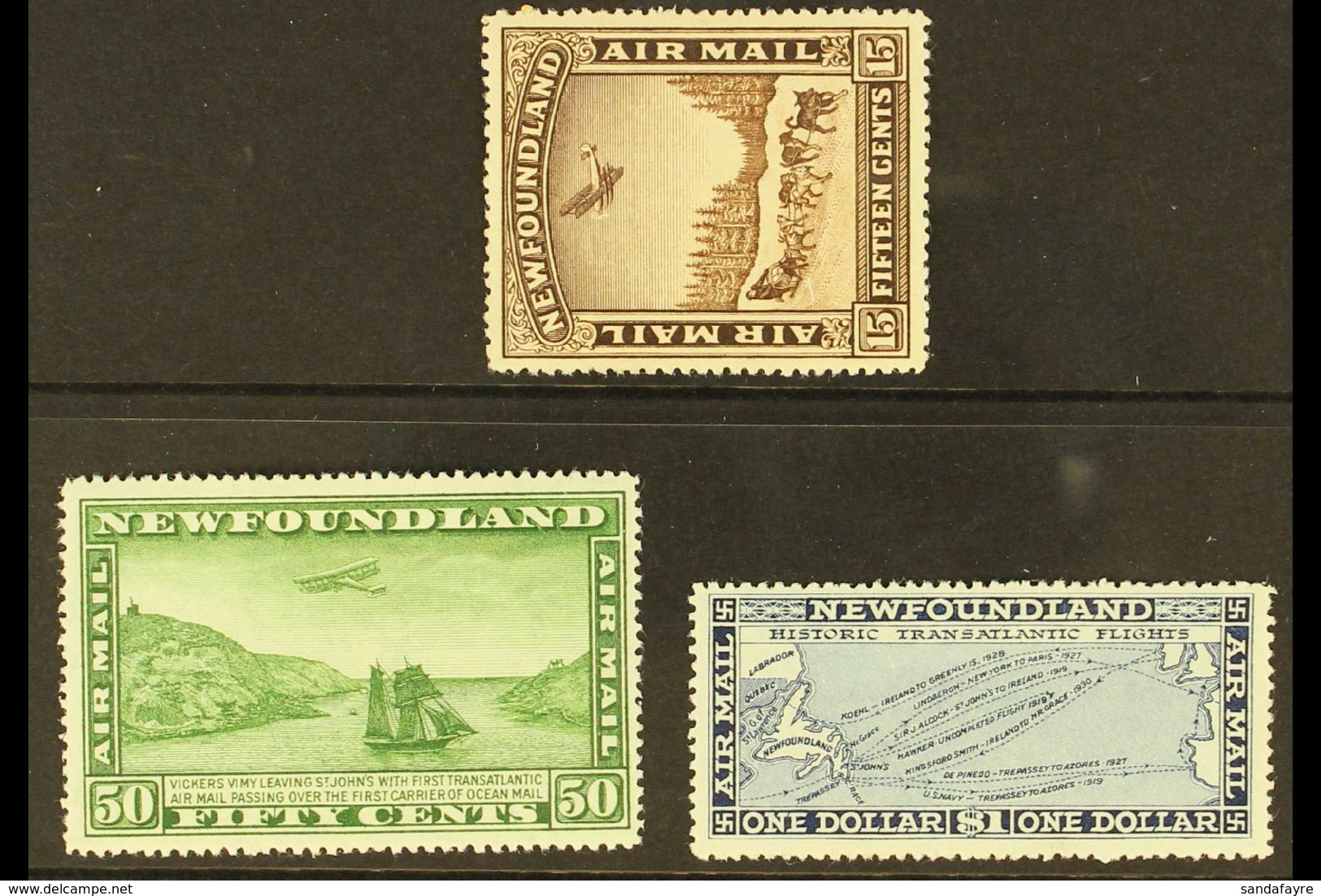 1931 Airmails Set With Watermark, SG 195/7, Very Fine Mint (3 Stamps). For More Images, Please Visit Http://www.sandafay - Sonstige & Ohne Zuordnung