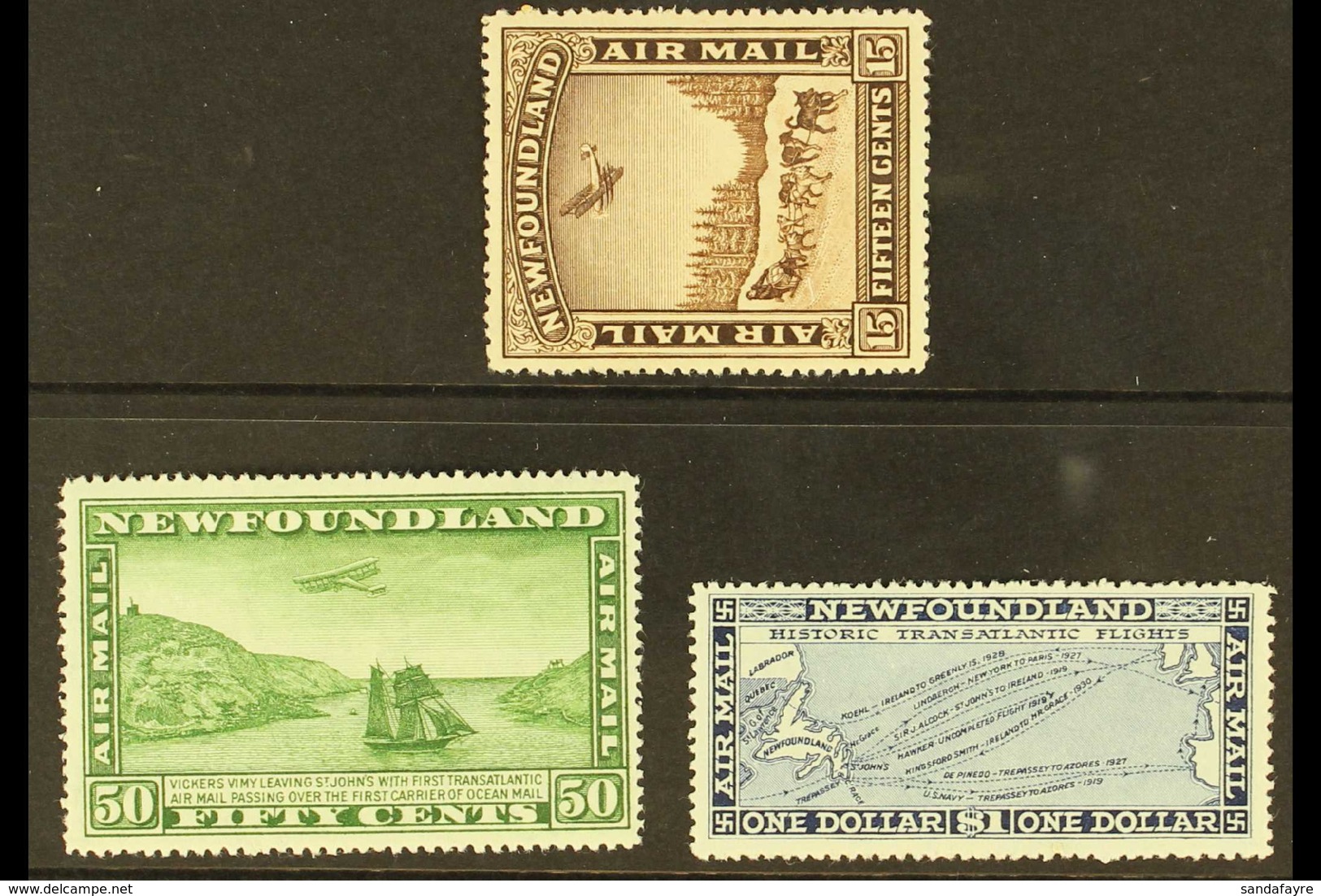 1931 Airmails Set With Watermark, SG 195/7, Very Fine Mint (3 Stamps). For More Images, Please Visit Http://www.sandafay - Autres & Non Classés