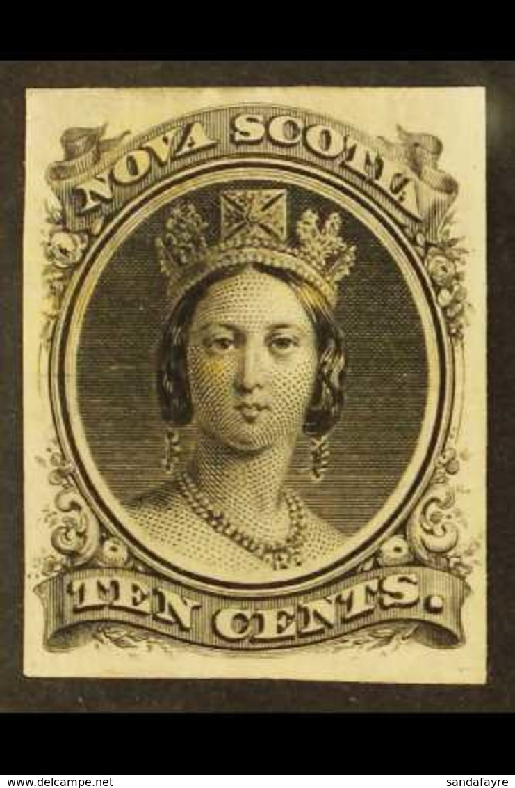 1860 10c Black Plate Proof On India, Uni 12TC, Fine With Even Margins All Round. For More Images, Please Visit Http://ww - Autres & Non Classés