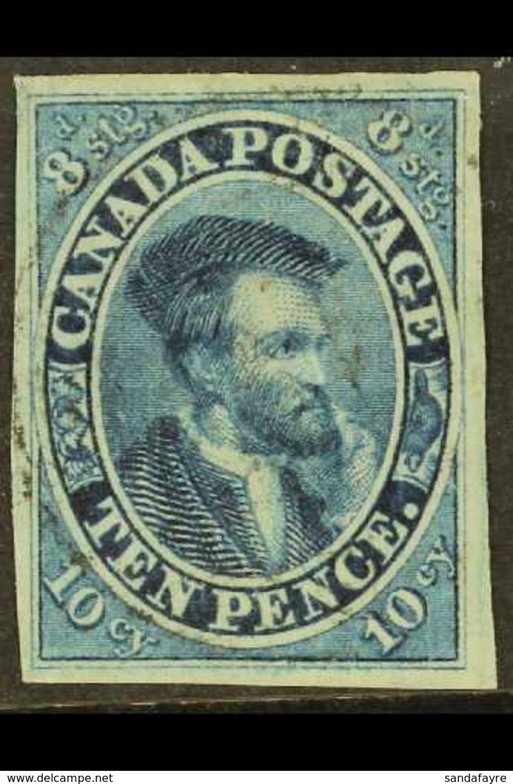 1852 10d Dull Blue On Thin Paper, Cartier, SG 14, Very Fine Used With Good To Large Margins All Round, Crisp Engraving A - Altri & Non Classificati