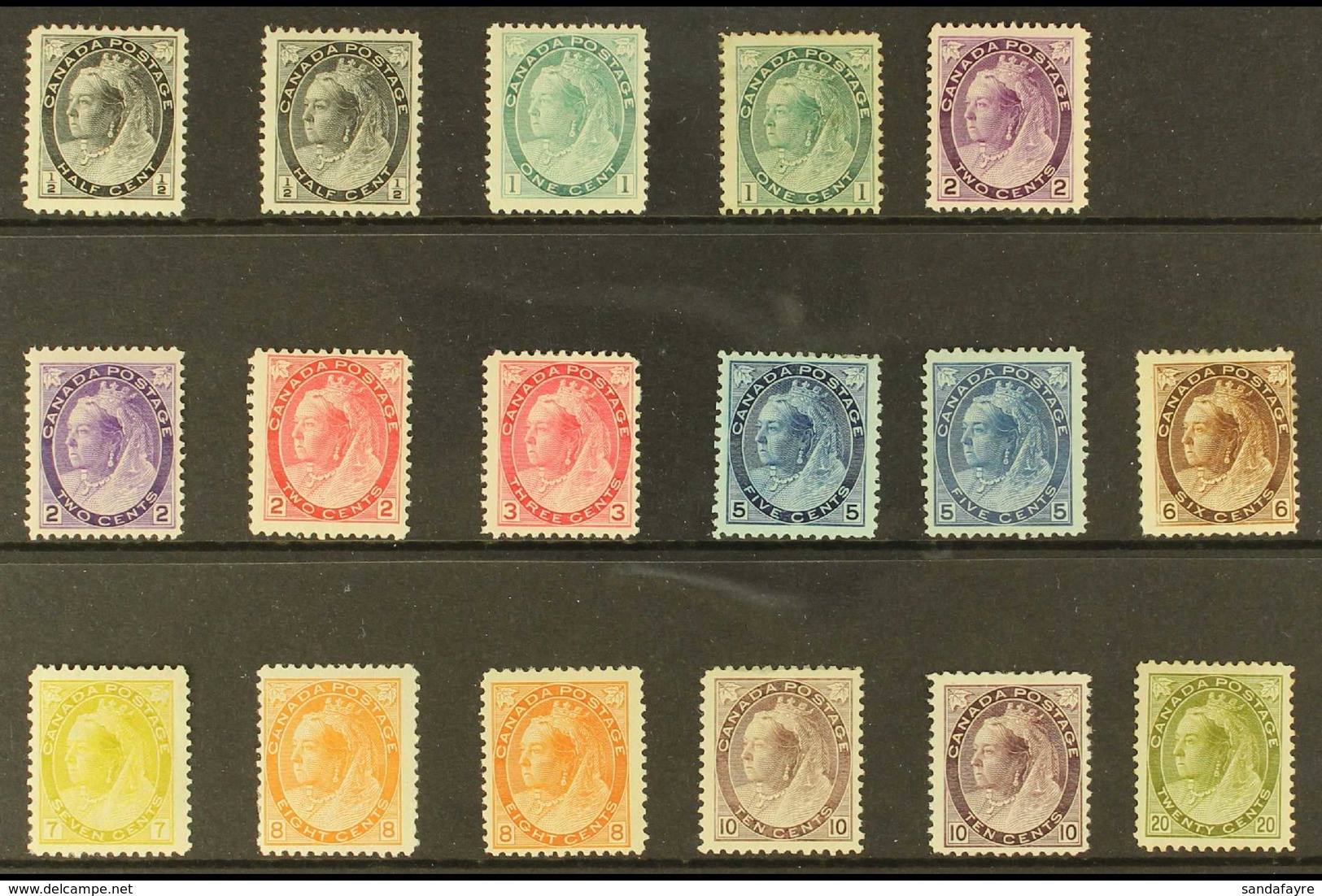 1898-1902 QUEEN VICTORIA MINT DEFINITIVES COLLECTION. An Attractive & Valuable Fine Mint Collection Presented On A Stock - Autres & Non Classés