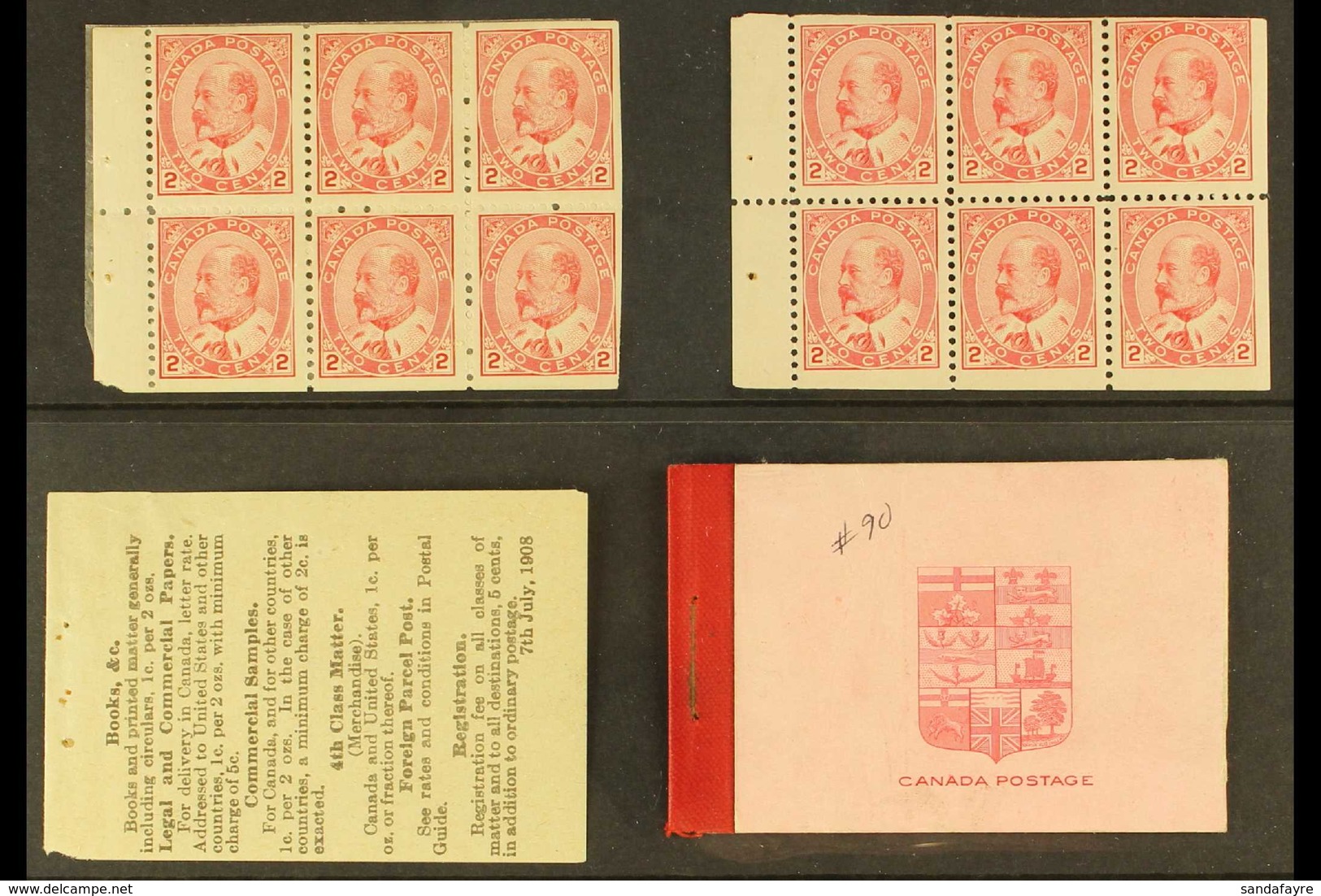 BOOKLETS 1903 Ed VII 25c Booklet. SG SB 2, Exploded For Display But With All The Interleaving. Scarce. For More Images,  - Other & Unclassified