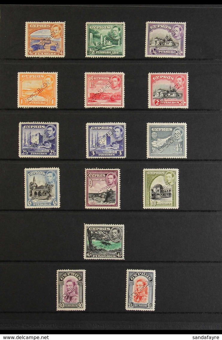 1938-51 KGVI Definitives Perf "SPECIMEN" Set (SG 151s/63s) - Missing Just The 1943 1½pi Violet - Very Fine Never Hinged  - Sonstige & Ohne Zuordnung