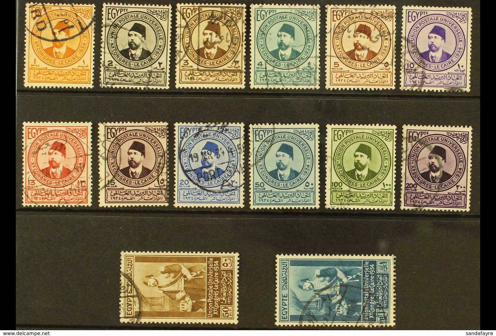 1934 Universal Postal Union (UPU) Congress Complete Set, SG 219/32, Very Fine Used, Fresh & Attractive. (14 Stamps) For  - Sonstige & Ohne Zuordnung