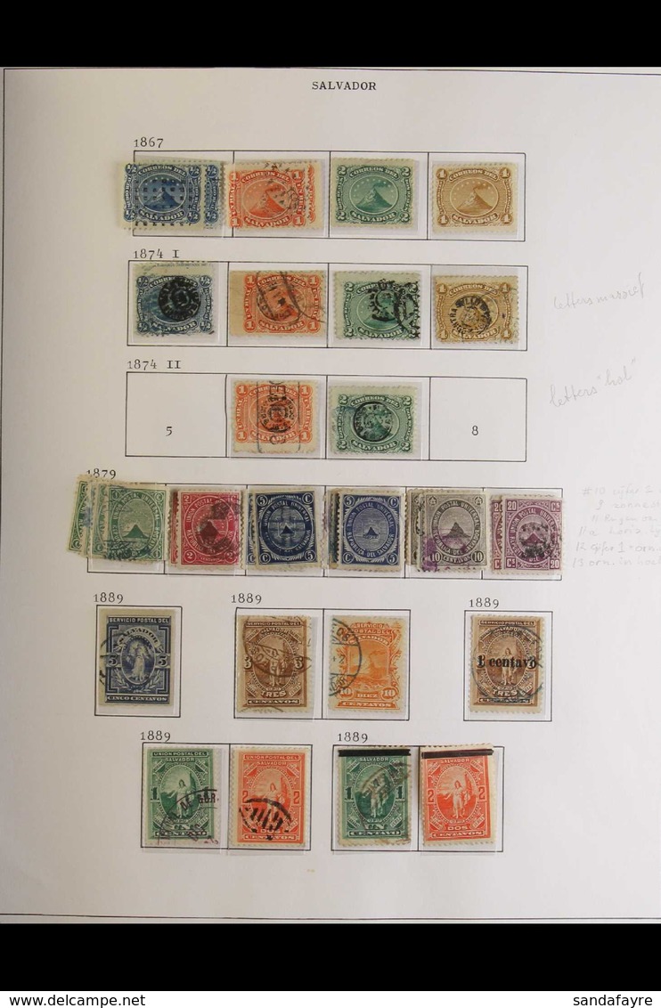 1867-1960 ATTRACTIVE COMPREHENSIVE COLLECTION In An Album, Mint & Used Stamps (sometimes Both Examples), Includes 1867 S - El Salvador