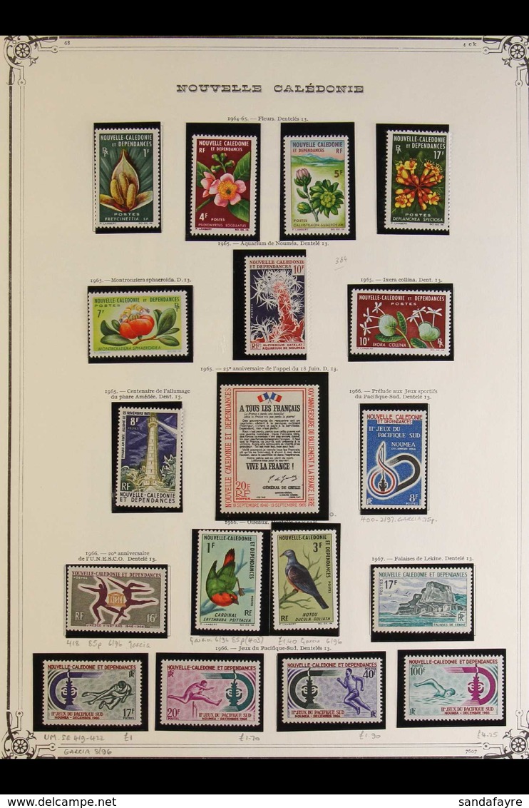 NEW CALEDONIA 1958 -1993 Highly Complete NEVER HINGED MINT Collection On Yvert Printed Pages, Virtually Complete To 1989 - Autres & Non Classés