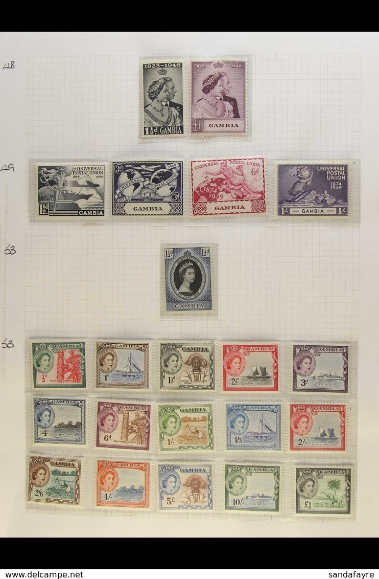 1945 - 1975 FRESH MINT COLLECTION Highly Complete Mint Collection In Hingeless Mounts On Pages Being NHM From 1961 On An - Gambie (...-1964)