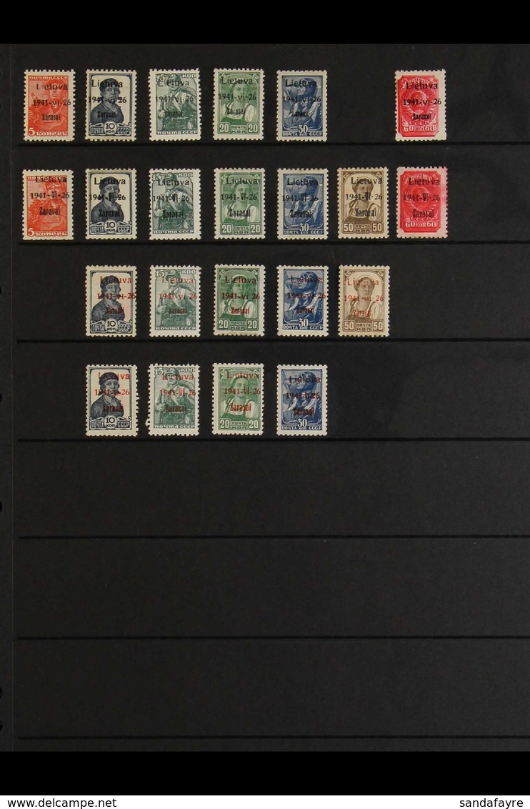 ZARASAI (ZARGRAD) A Collection Of Very Fine Mint Stamps Includes The 1941 Black Type I Overprints Set Missing The 50k (6 - Autres & Non Classés