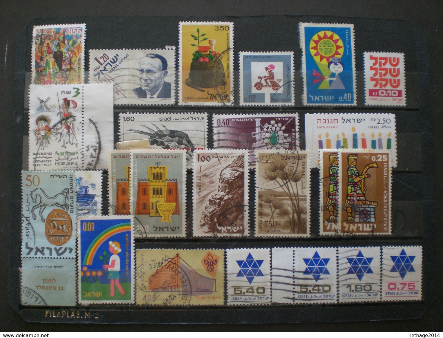 ISRAELE ISRAEL ישראל Big Stock Stamps Mix 6 Scanner Page - Colecciones & Series