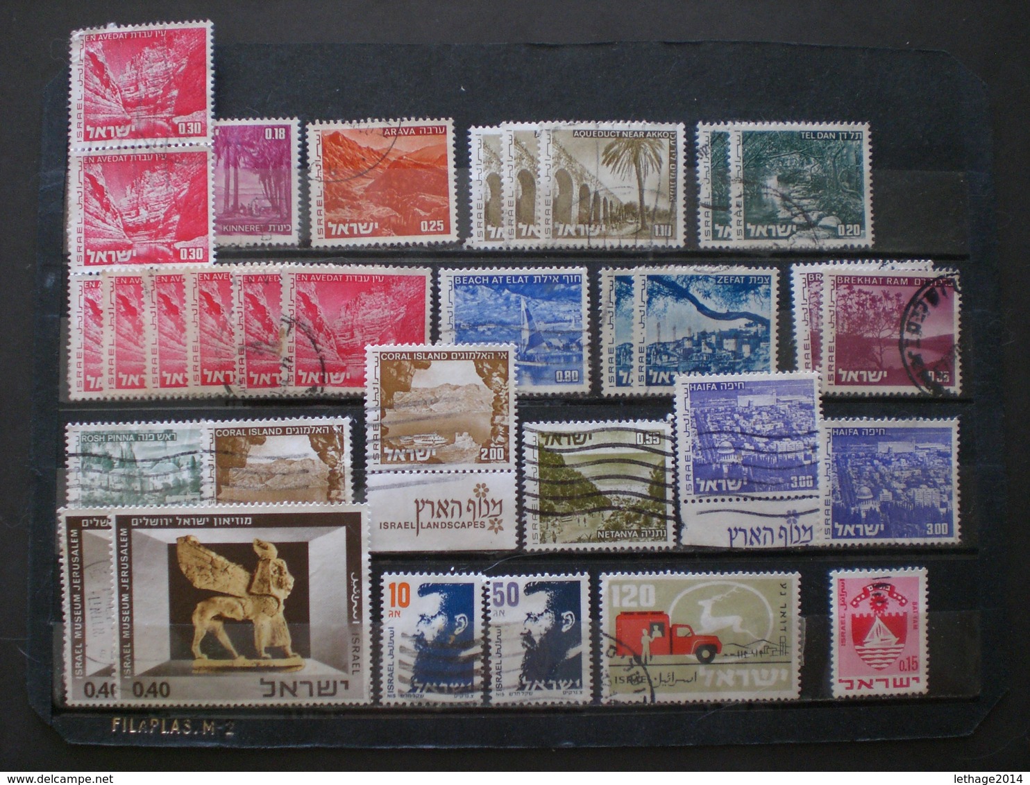 ISRAELE ISRAEL ישראל Big Stock Stamps Mix 6 Scanner Page - Colecciones & Series