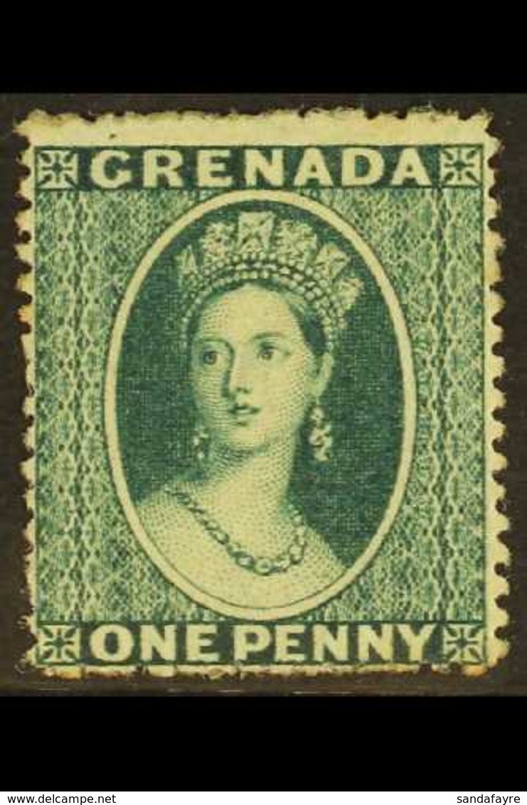 1873 1d Blue Green, Wmk Large Star, SG 11, Very Fine Mint With Crisp Impression. For More Images, Please Visit Http://ww - Grenade (...-1974)