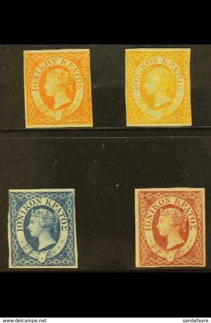 1859 IMPERF Definitive Set, SG 1/3, Fine Mint With ½d Shade, 3 Or 4 Margins & Original Gum (4 Stamps) For More Images, P - Ionische Inseln