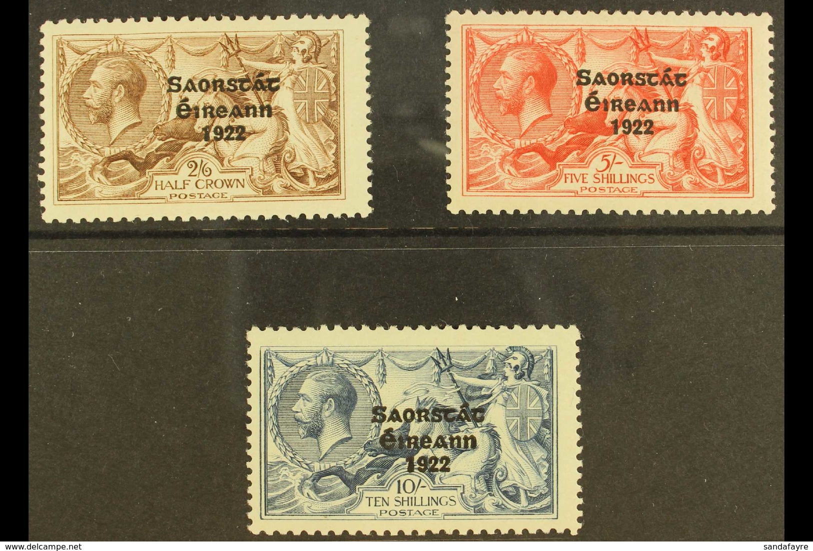 1925 (Narrow Date) Seahorses Set, SG 83/85, Fine Mint. Fresh And Attractive! (3 Stamps) For More Images, Please Visit Ht - Sonstige & Ohne Zuordnung