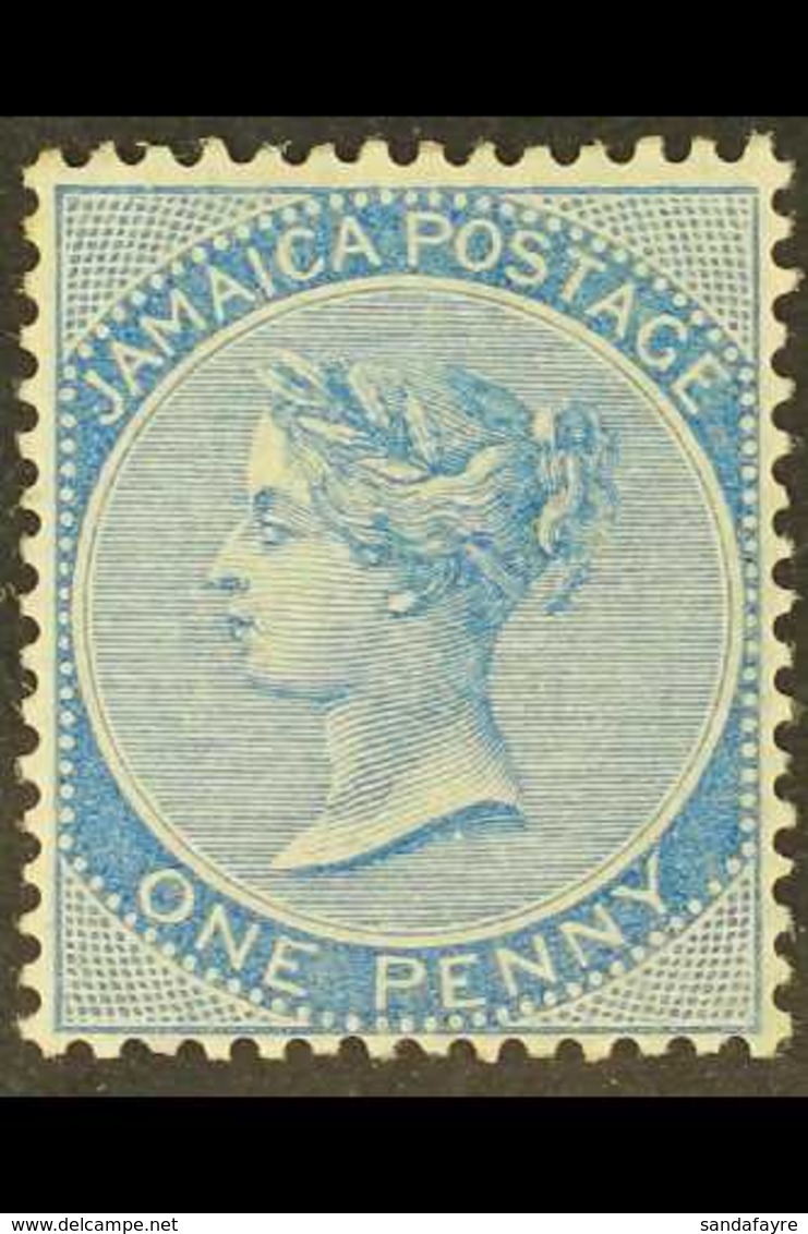 1883-97 1d Blue Wmk Crown CA, SG 17, Very Fine Mint. A Pretty Example. For More Images, Please Visit Http://www.sandafay - Jamaica (...-1961)