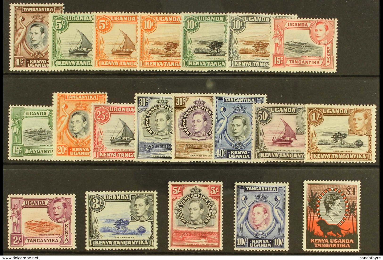 1938-54 Pictorial Definitive Set, SG 131/50b, Never Hinged Mint (20 Stamps) For More Images, Please Visit Http://www.san - Vide