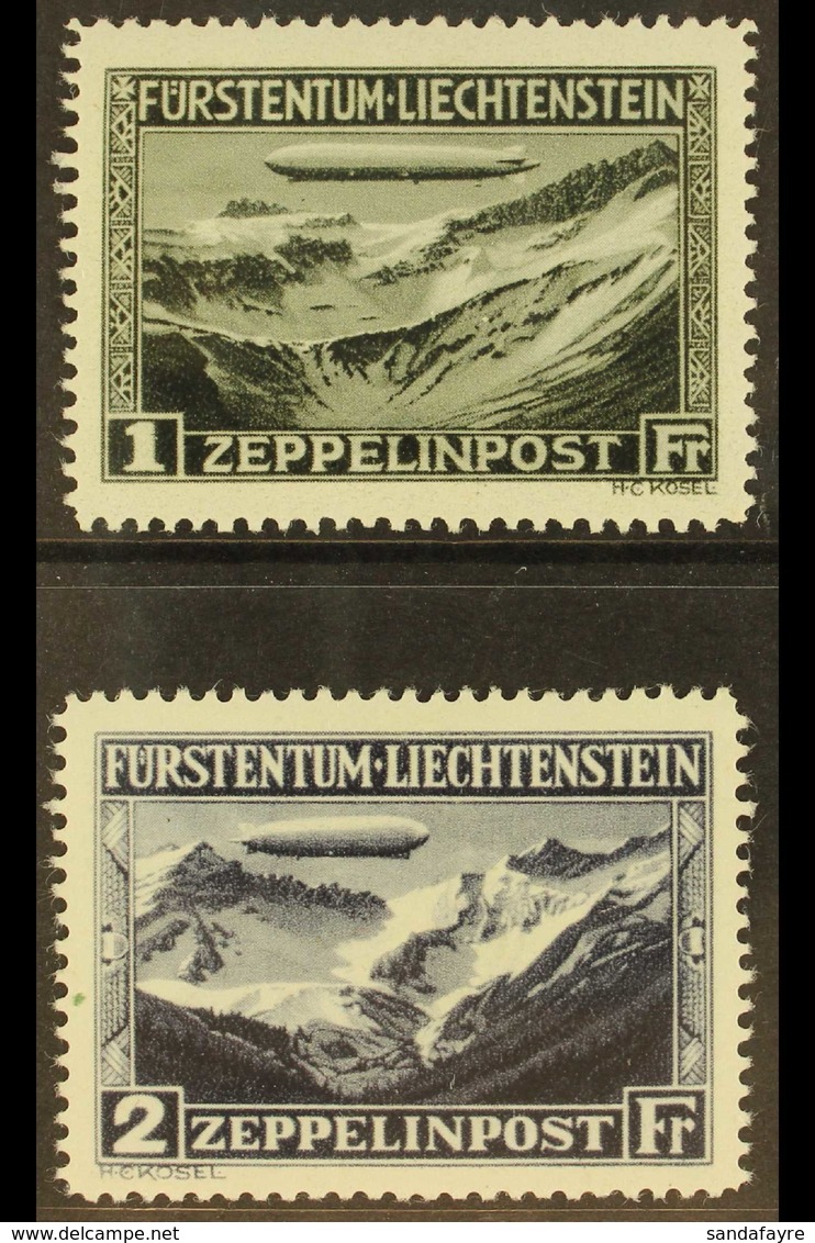 1931 Zeppelin Air Set, SG 116/17, Mi 114/115, Very Fine Mint (2 Stamps) For More Images, Please Visit Http://www.sandafa - Sonstige & Ohne Zuordnung