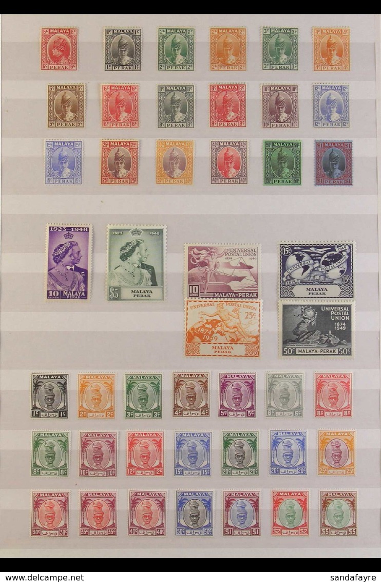 PERAK 1937-1956 VERY FINE MINT With 1935-37 6c; 1938-41 Set Complete To $1; 1948-49 Silver Wedding And UPU Sets; 1950-56 - Sonstige & Ohne Zuordnung