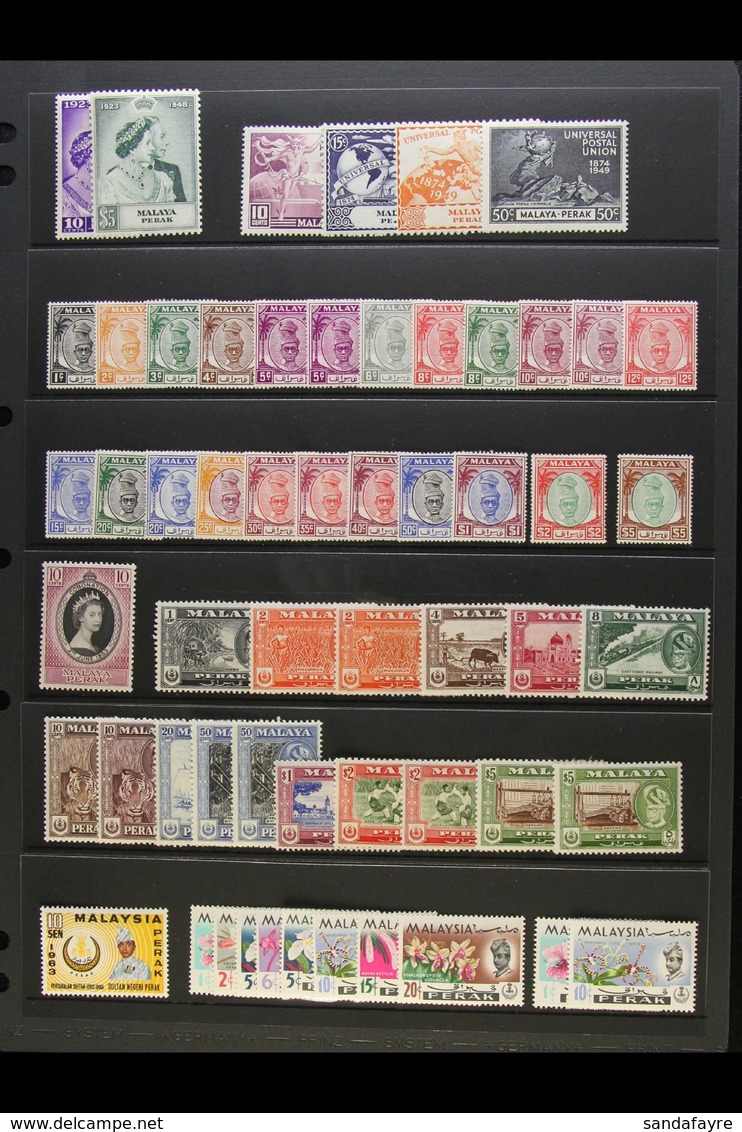 PERAK 1948 - 1970 Complete Mint Collection Including 1948 Wedding, 1950 Sultan Yussaf Set, 1957 Sultan Set With All Perf - Sonstige & Ohne Zuordnung