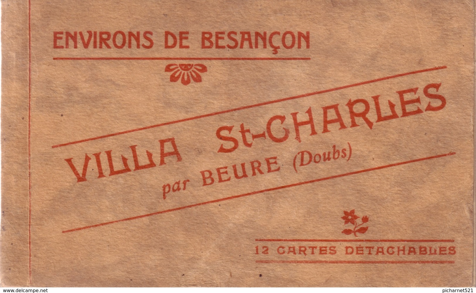 Besancon - Carnet Complet De 12 Cartes De La Villa St-Charles à Beure. Edition CLB. Papier Intercalaire. TB état. . - Besancon