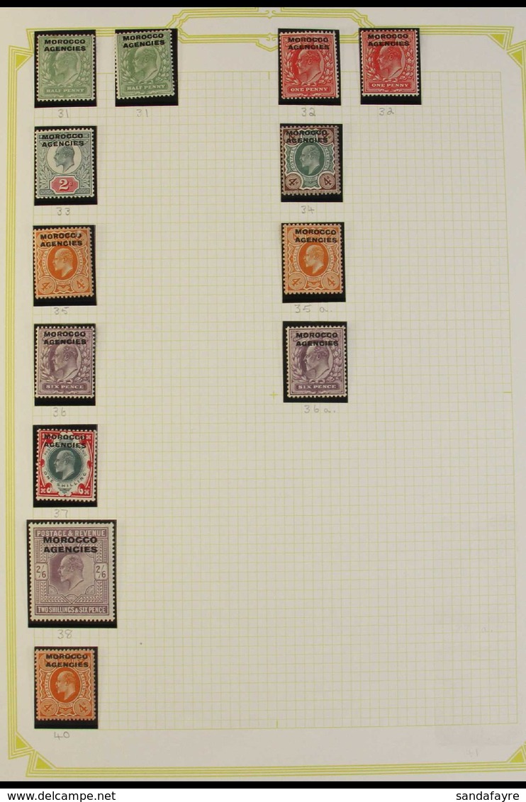BRITISH CURRENCY 1907-1956 FINE/ VERY FINE MINT Collection On Album Pages. With 1907-13 KEVII Set, Plus Shades To 6d And - Sonstige & Ohne Zuordnung