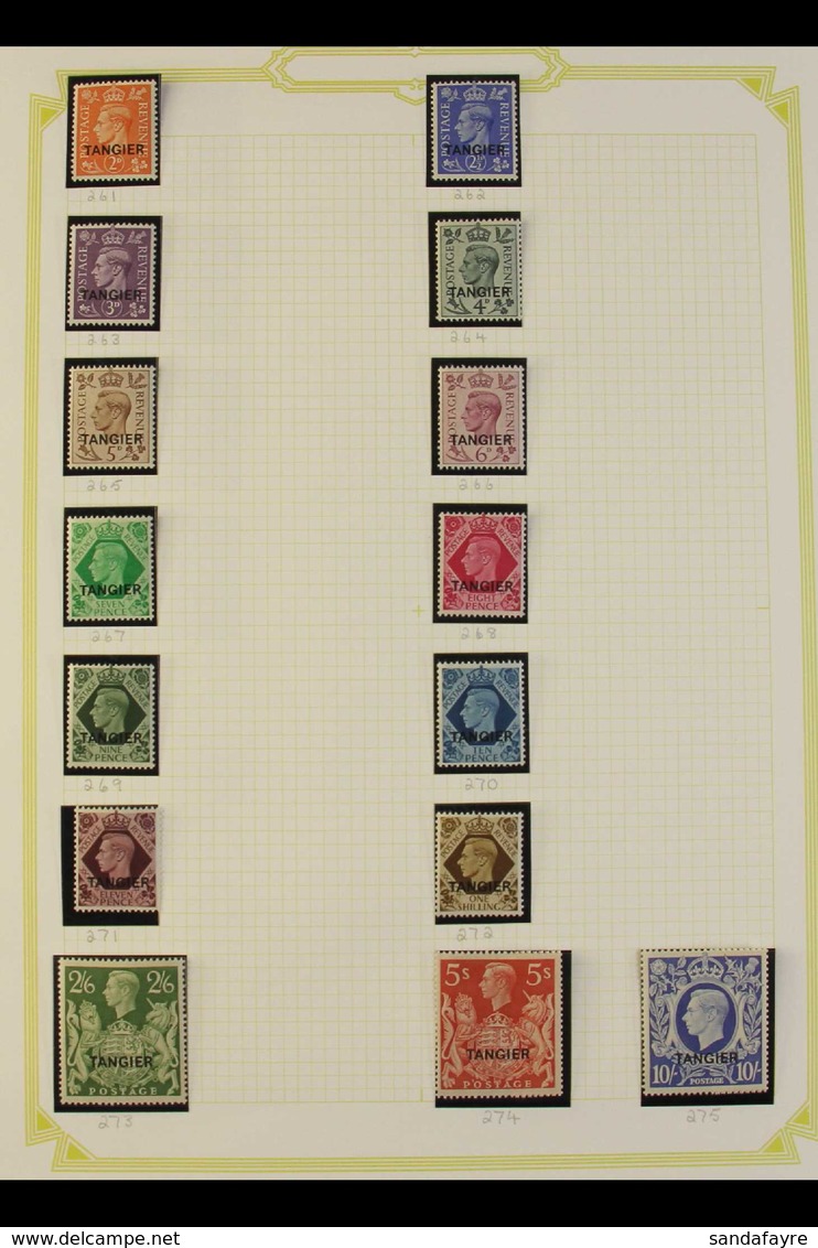 TANGIER 1927-1957 VERY FINE MINT Collection, Occasional Light Duplication. With 1927 Set And 1934 1d, Then A Complete Ru - Sonstige & Ohne Zuordnung