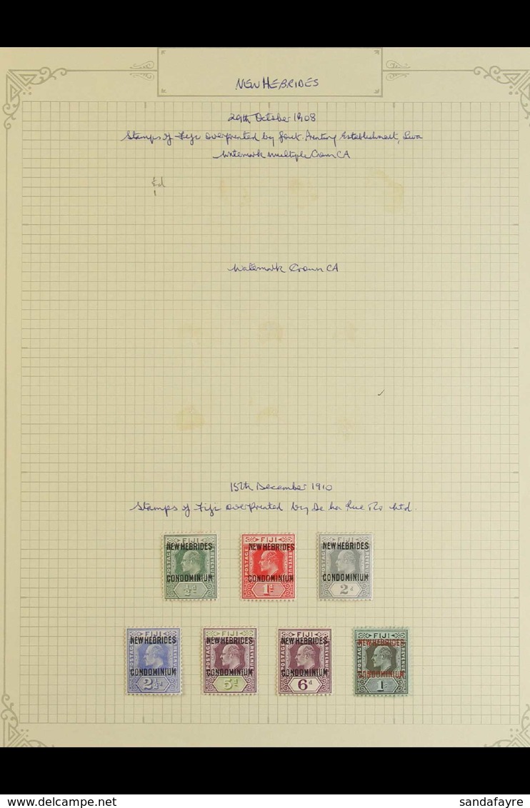 ENGLISH: 1910-49 FINE MINT COLLECTION Neatly Presented On Album Pages & Includes 1910 Set, 1911 Set, 1921 Set, 1924 Surc - Autres & Non Classés