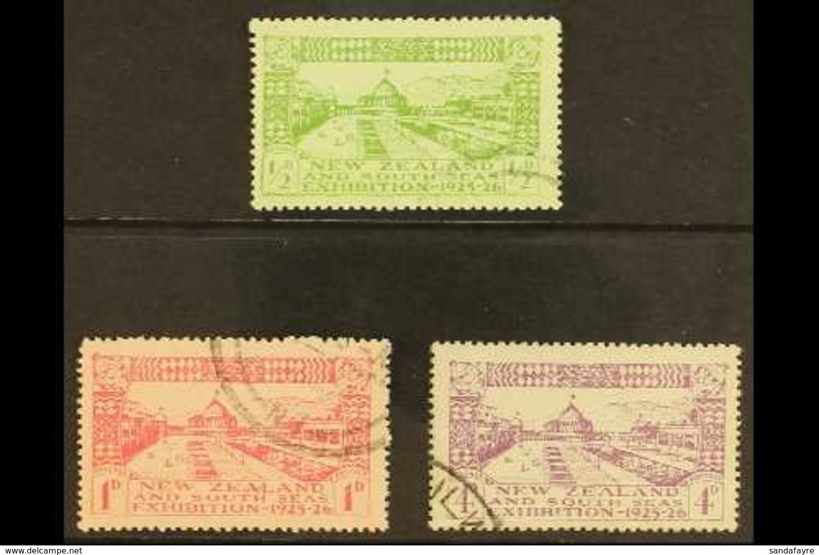 1925 Dunedin Exhibition Set, SG 463/65, Fine Cds Used (3 Stamps) For More Images, Please Visit Http://www.sandafayre.com - Autres & Non Classés