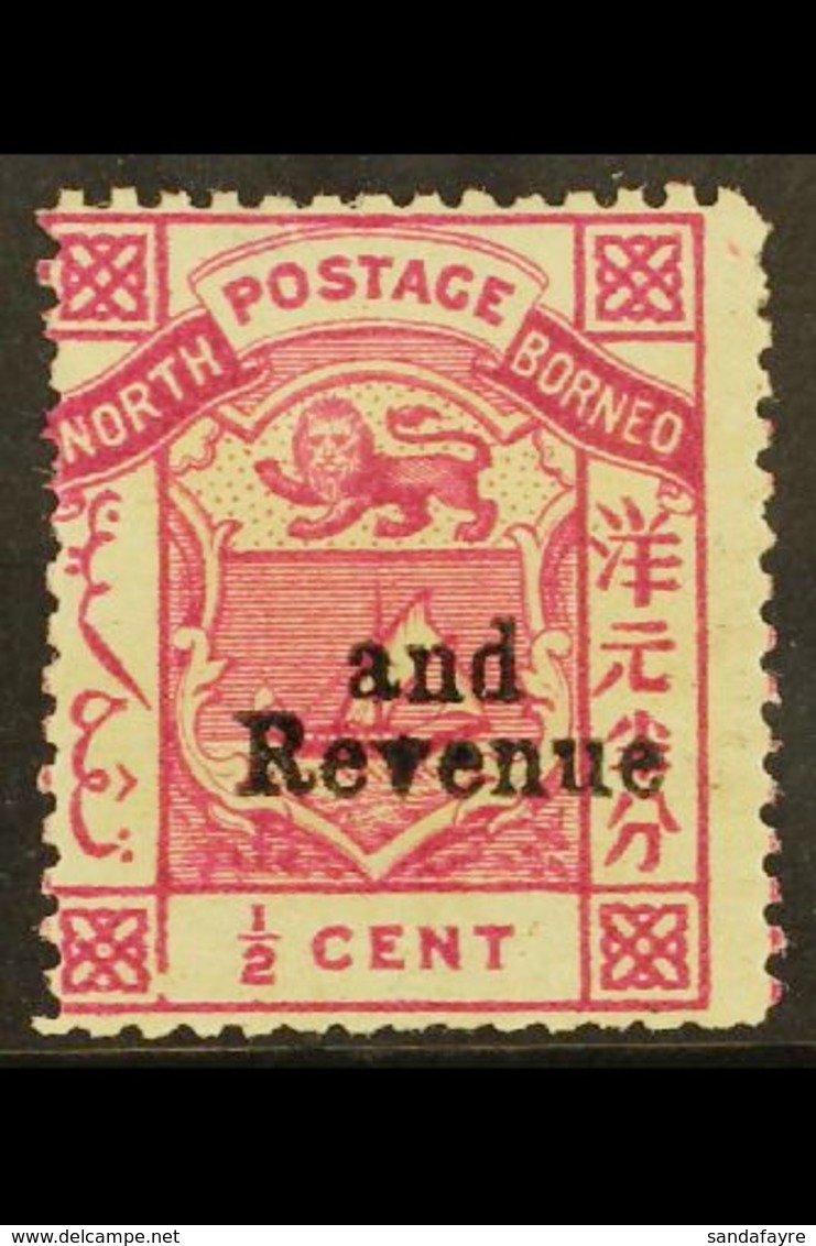 1886 ½c Magenta With "and Revenue" Overprint, SG 14, Very Fine Mint, Slightly Trimmed Perfs At Base. For More Images, Pl - North Borneo (...-1963)