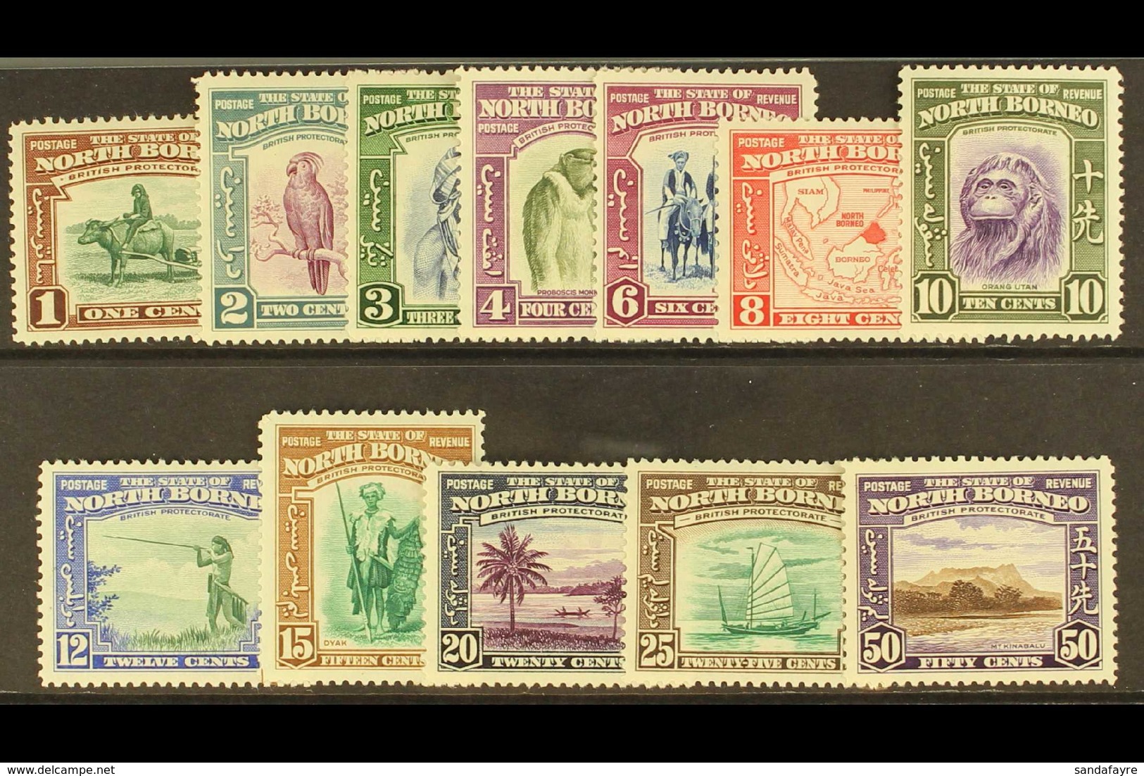 1939 Pictorial Set Complete To 50c, SG 303/14, Very Fine Mint. (12 Stamps) For More Images, Please Visit Http://www.sand - Nordborneo (...-1963)
