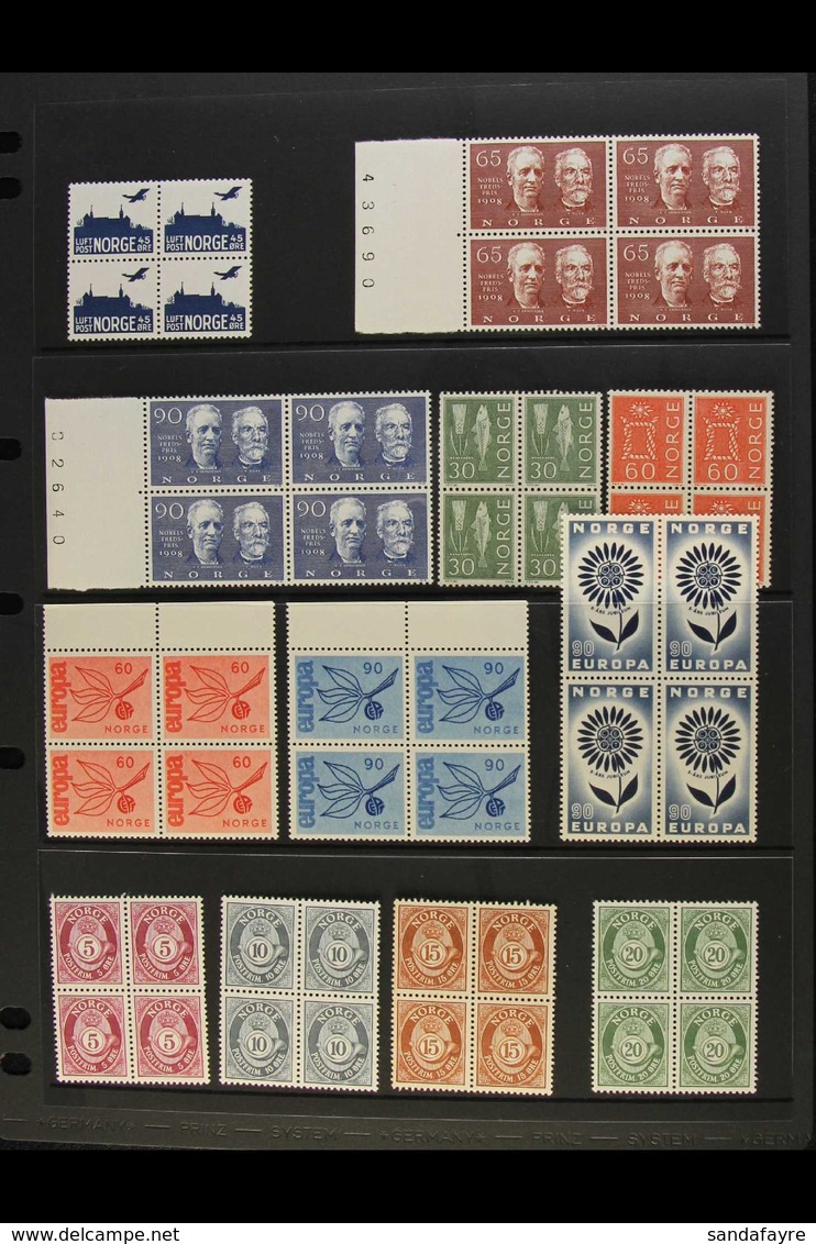 1937-1968 NHM BLOCKS OF 4 An Attractive, All Different Selection Of Never Hinged Mint Blocks Of 4. Lovely (28 Blocks = 1 - Other & Unclassified