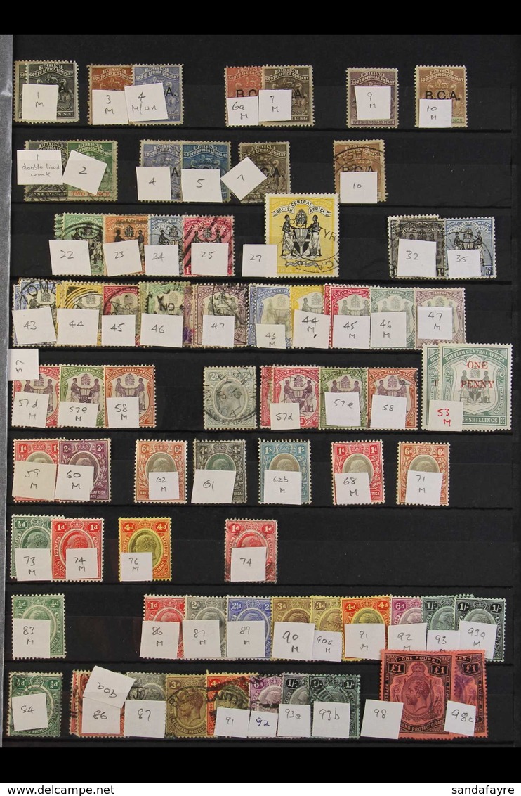 1891-1994 BRITISH CENTRAL AFRICA, NYASALAND AND MALAWI COLLECTION A Mint And Used Collection/assembly Arranged In A Stoc - Nyasaland (1907-1953)