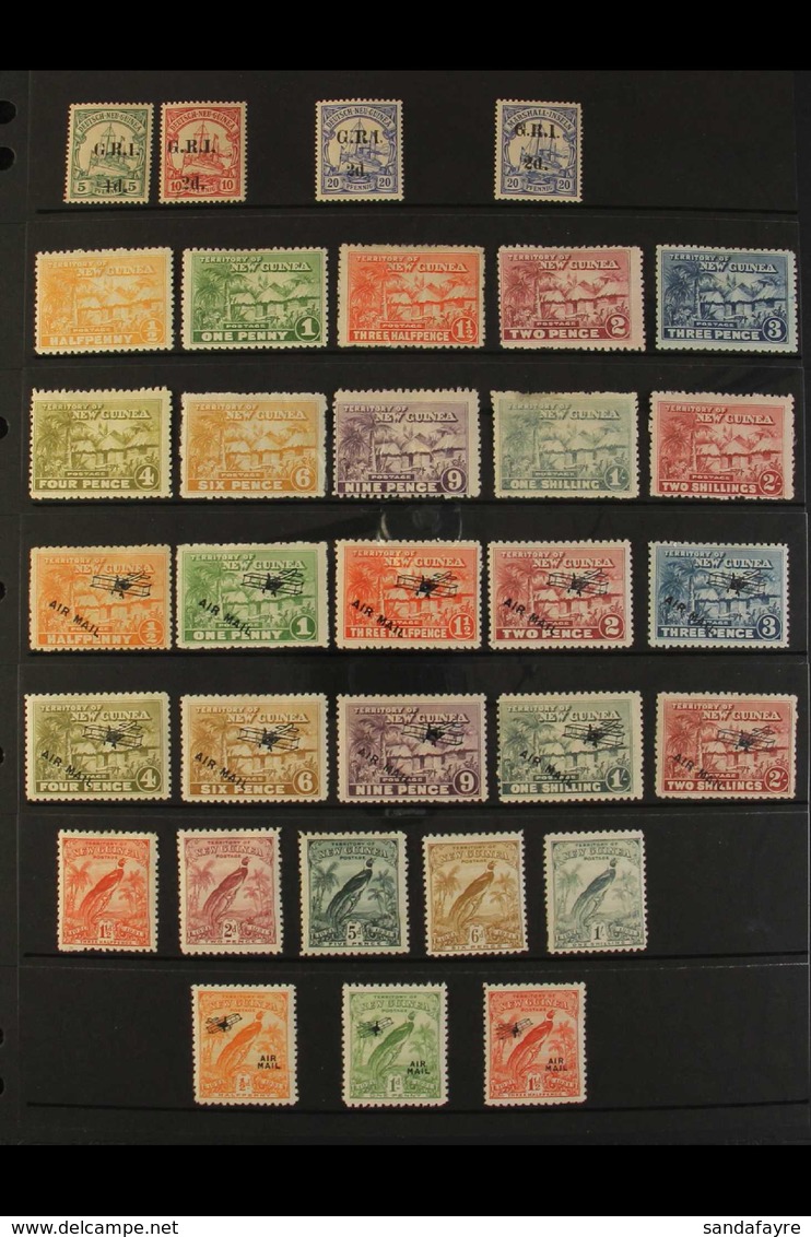 1914-1936 ALL DIFFERENT MINT COLLECTION Presented On A Pair Of Stock Pages & Includes Germany Colony Issues Surcharged T - Papouasie-Nouvelle-Guinée