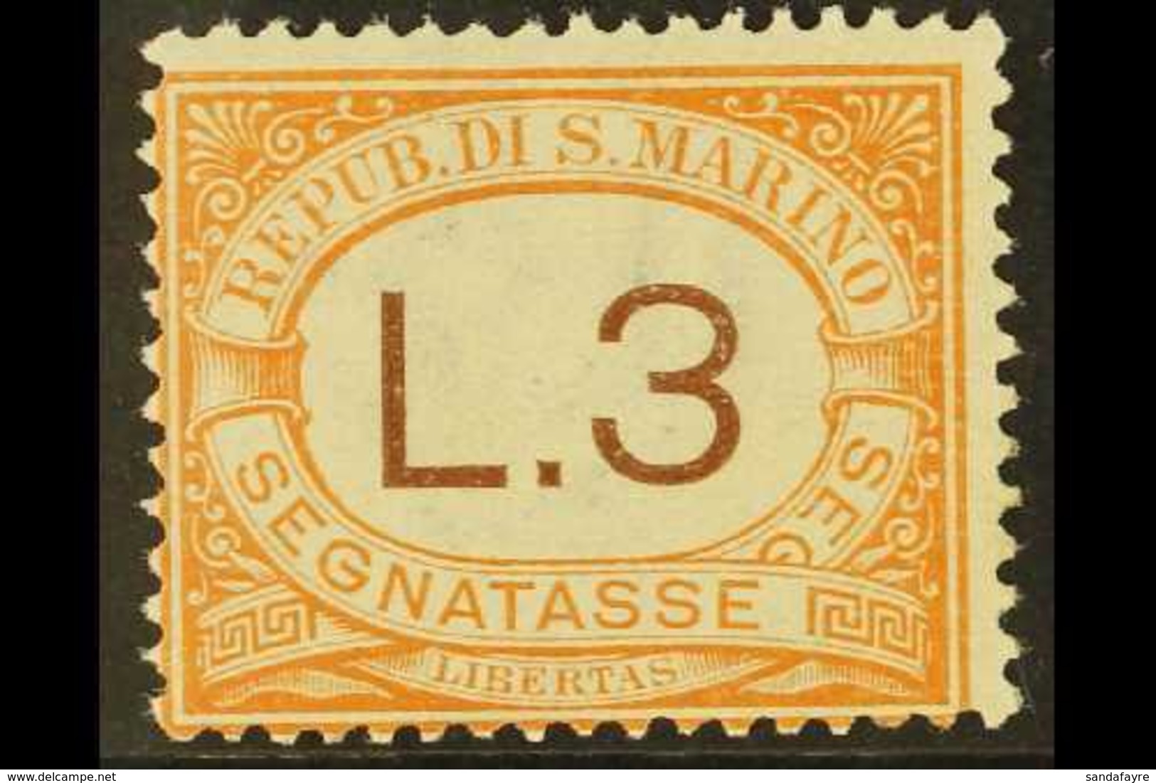POSTAGE DUE 1925-39 3L Orange, Mi 25, SG D123, Never Hinged Mint For More Images, Please Visit Http://www.sandafayre.com - Autres & Non Classés