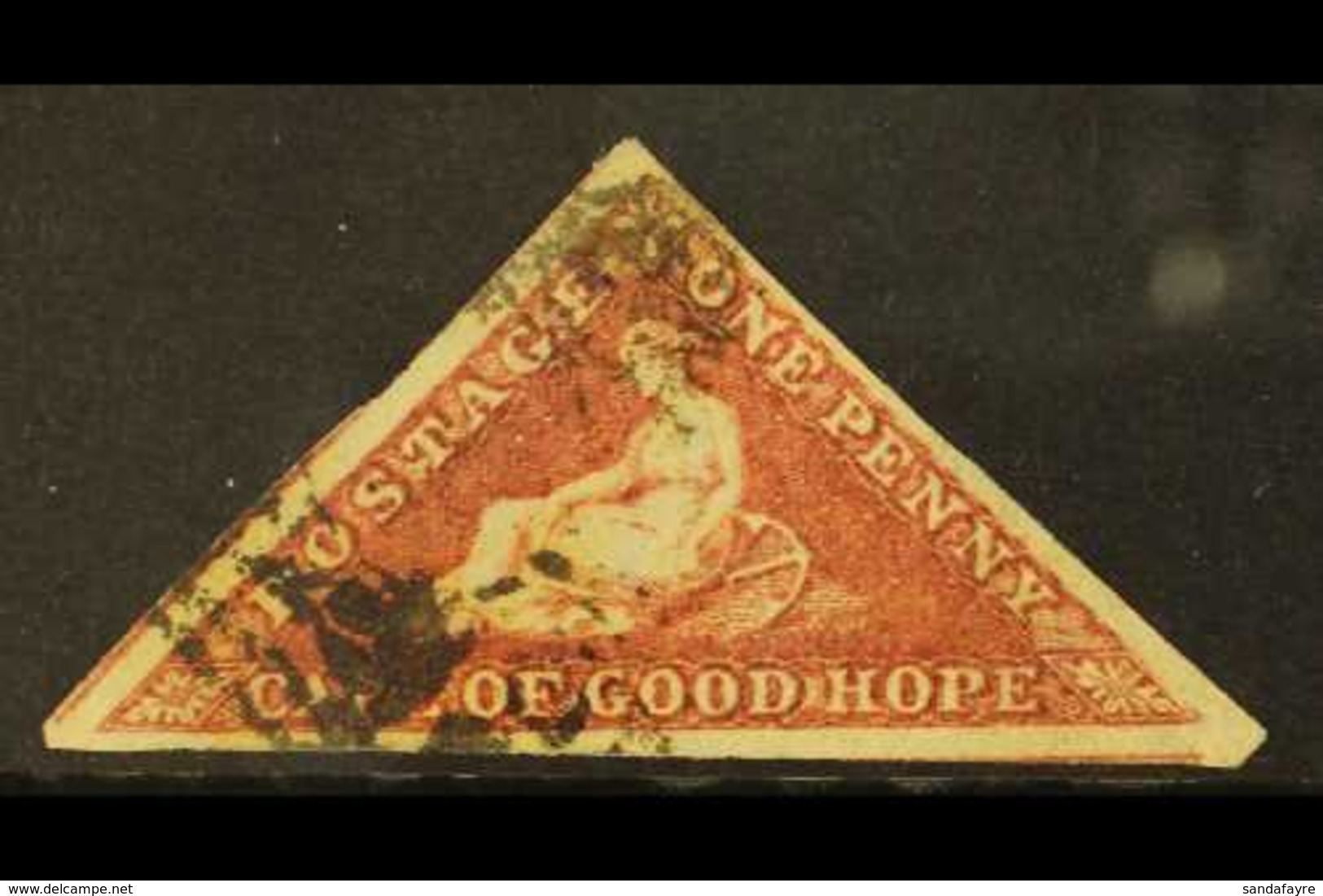 CAPE OF GOOD HOPE 1855-63 1d Deep Rose Red, SG 5b, Used With 3 Clear Margins (1 Stamp) For More Images, Please Visit Htt - Non Classés