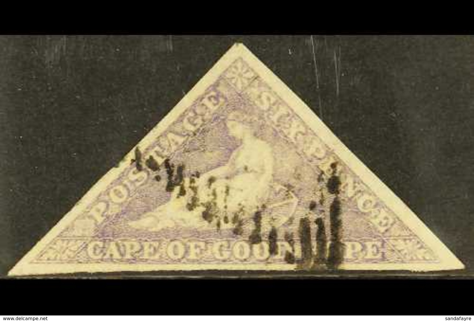 CAPE OF GOOD HOPE 1858 6d Deep Rose-lilac Triangular, SG 7b, An Exceptional Example With Lovely Fresh Colour, Three Good - Non Classés