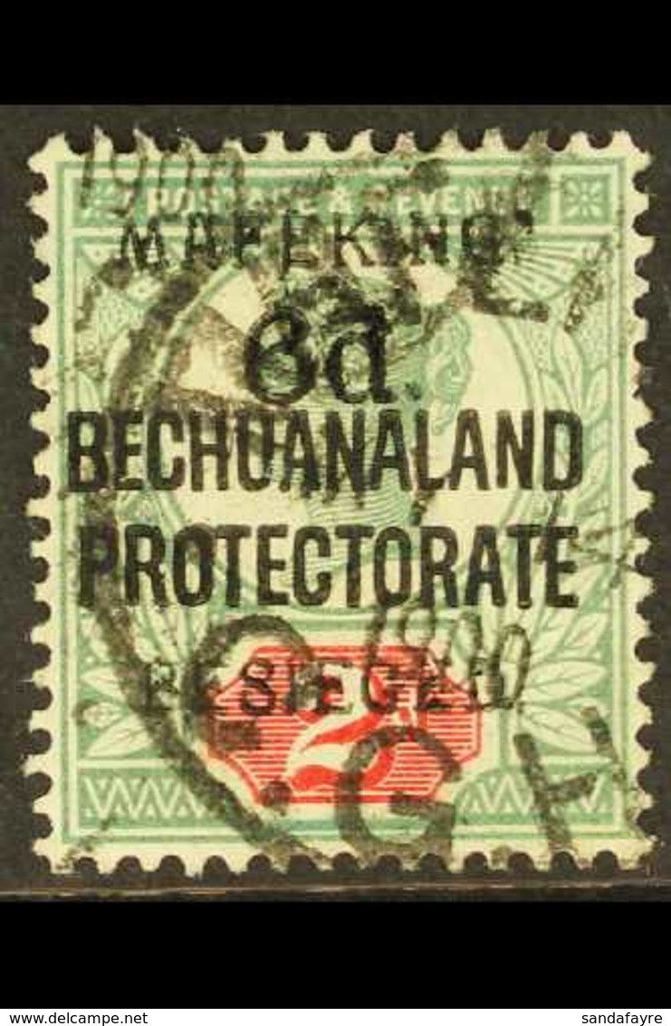 MAFEKING SIEGE 1900 6d On 2d Green And Carmine Of Bechuanaland Protectorate, SG 13, Fine Used With May 14th Cds. For Mor - Non Classés