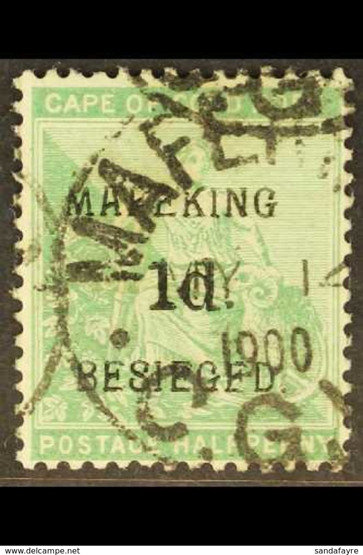 MAFEKING SIEGE 1900 1d On ½d Green Of Cape Of Good Hope, SG 1, Fine Used With May 14th Cds. For More Images, Please Visi - Non Classés