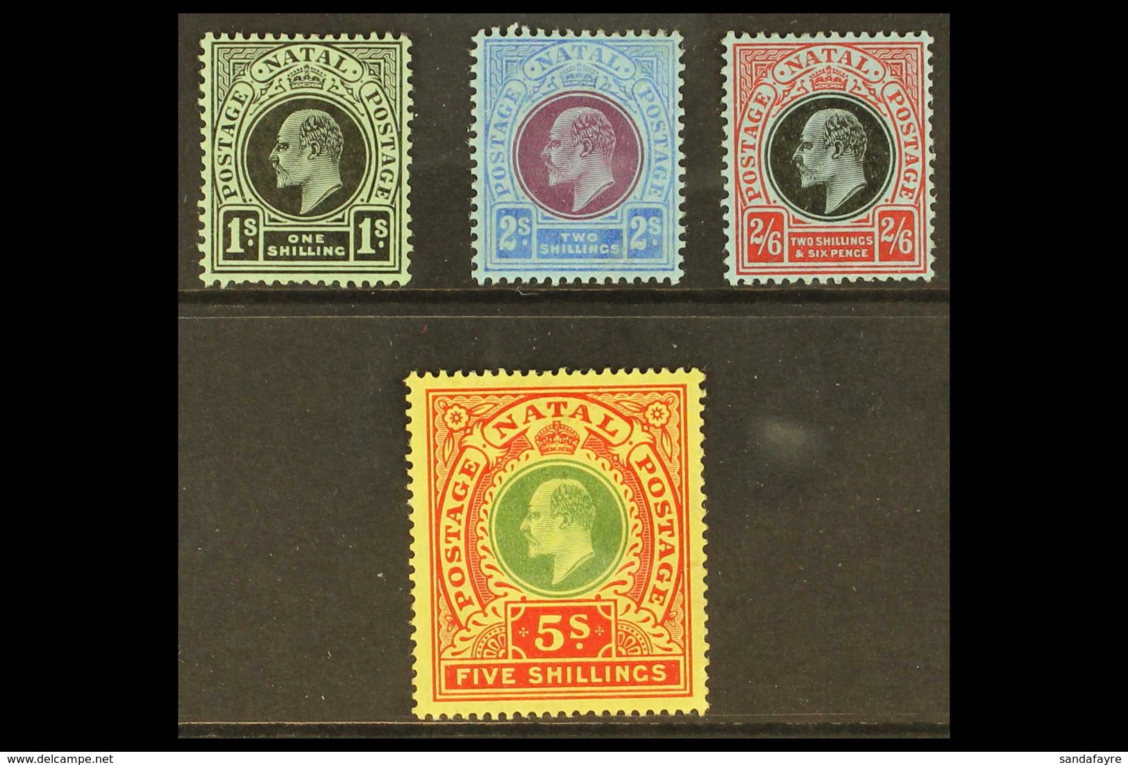 NATAL 1908-09 1s To 5s, SG 166/169, Very Fine Mint. (4 Stamps) For More Images, Please Visit Http://www.sandafayre.com/i - Non Classés