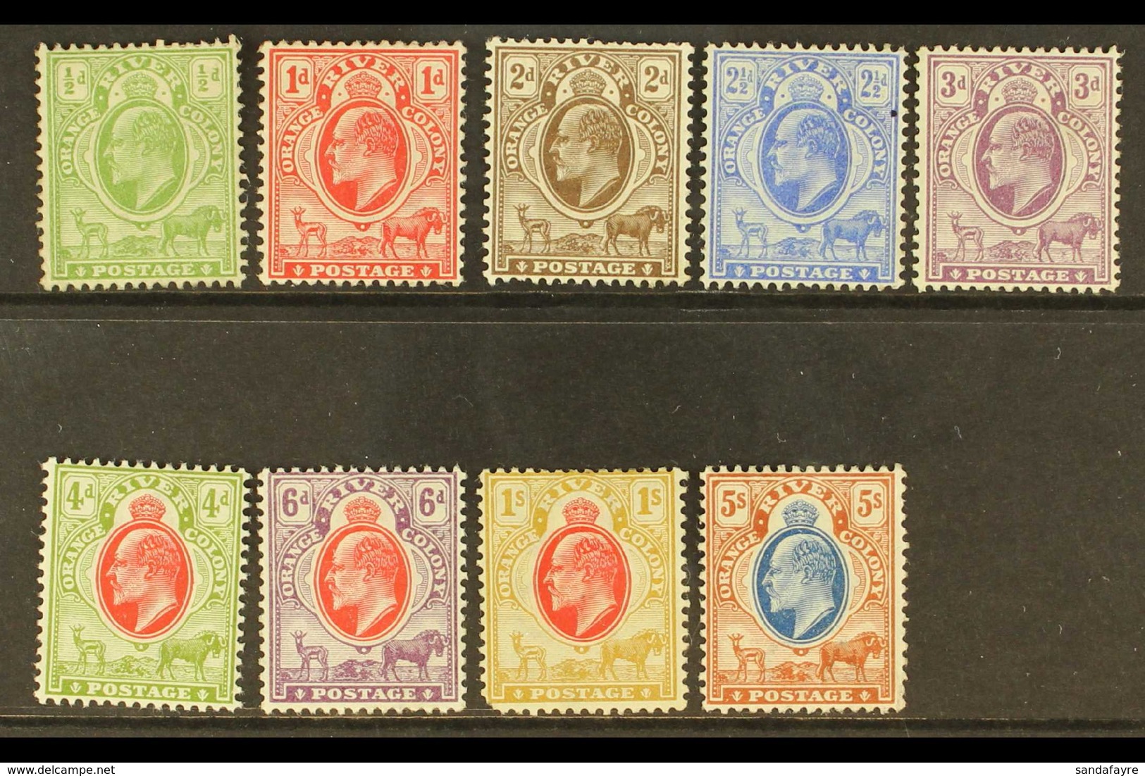 ORANGE RIVER COLONY 1903-04 Complete Set, SG 139/147, Mainly Fine Mint, The 1s With Faults. (9 Stamps) For More Images,  - Non Classés