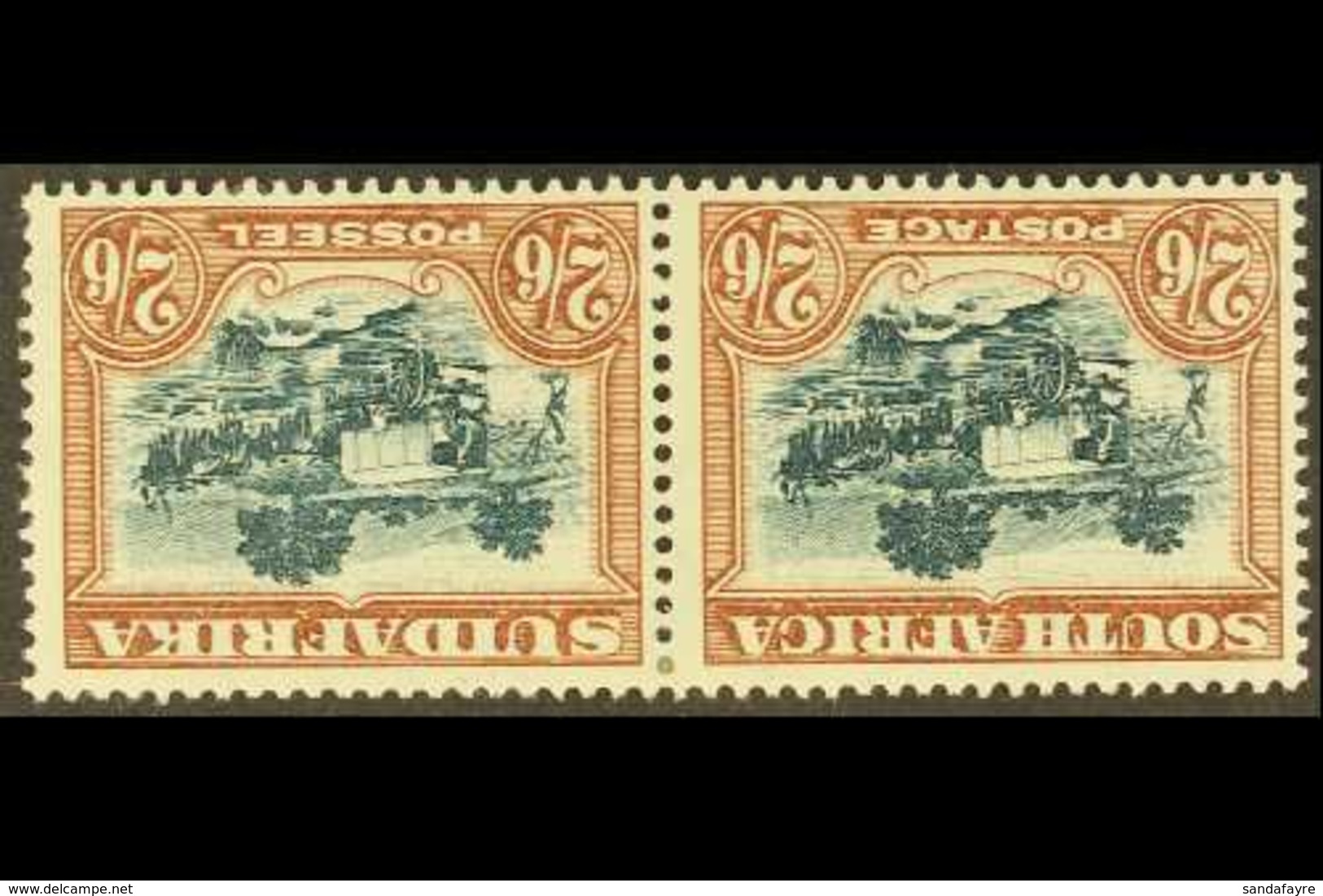 1932 Definitive 2s6d Green And Brown With Watermark Inverted, SG 49aw, Fine Fresh Mint Horiz Pair. For More Images, Plea - Non Classés