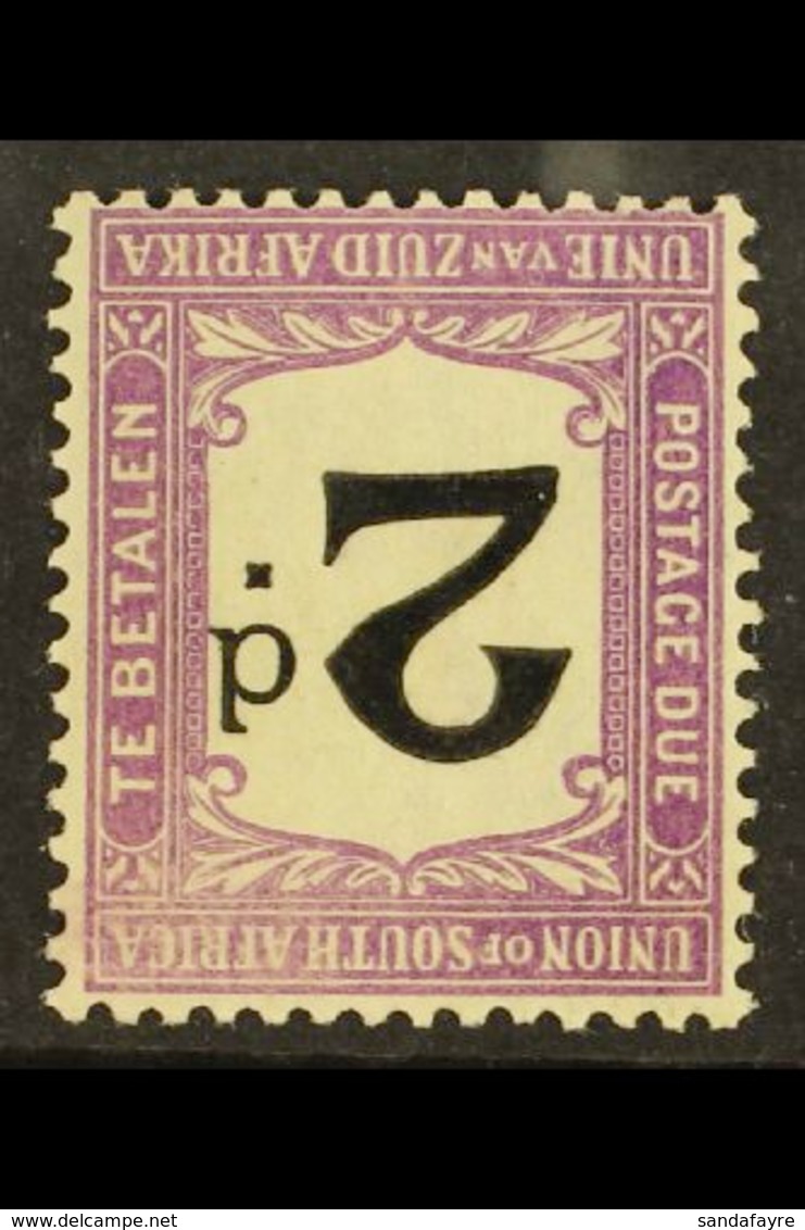 POSTAGE DUE 1914-22 2d Black & Reddish Violet, Wmk Inverted, SG D3w, Surface Slightly Rubbed At Corner, Otherwise Fine M - Non Classés