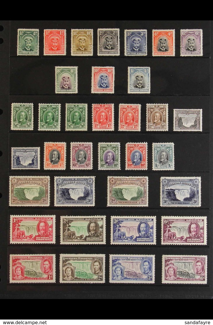 1924-1950 ALL DIFFERENT MINT COLLECTION. An Attractive Collection Presented On Stock Pages That Includes 1924-29 Admiral - Südrhodesien (...-1964)